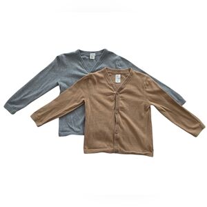 H&M Boys Cardigan Bundle | Gray & Tan​ | Size 4T